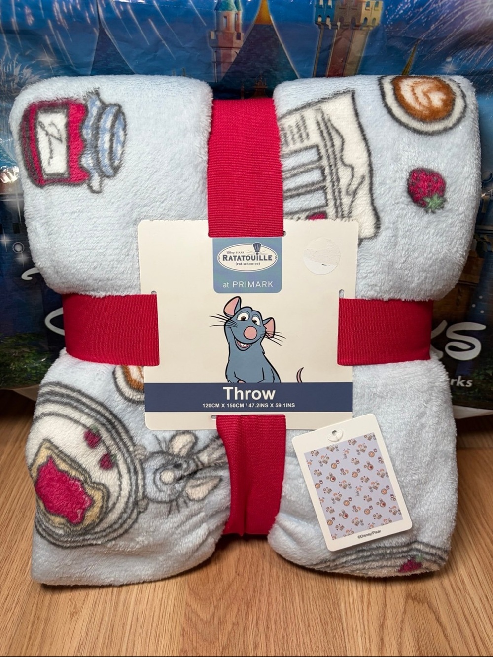 Disney Pixar Ratatouille Remy Plush Throw Blanket Primark Exclusive New